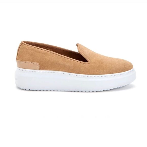 Aquatalia Lanie Loafers Slip On Platform Sneakers Shoes...